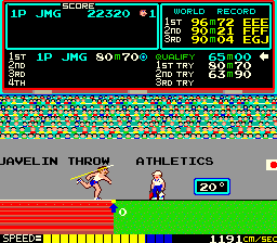 track and field javelin jabalina